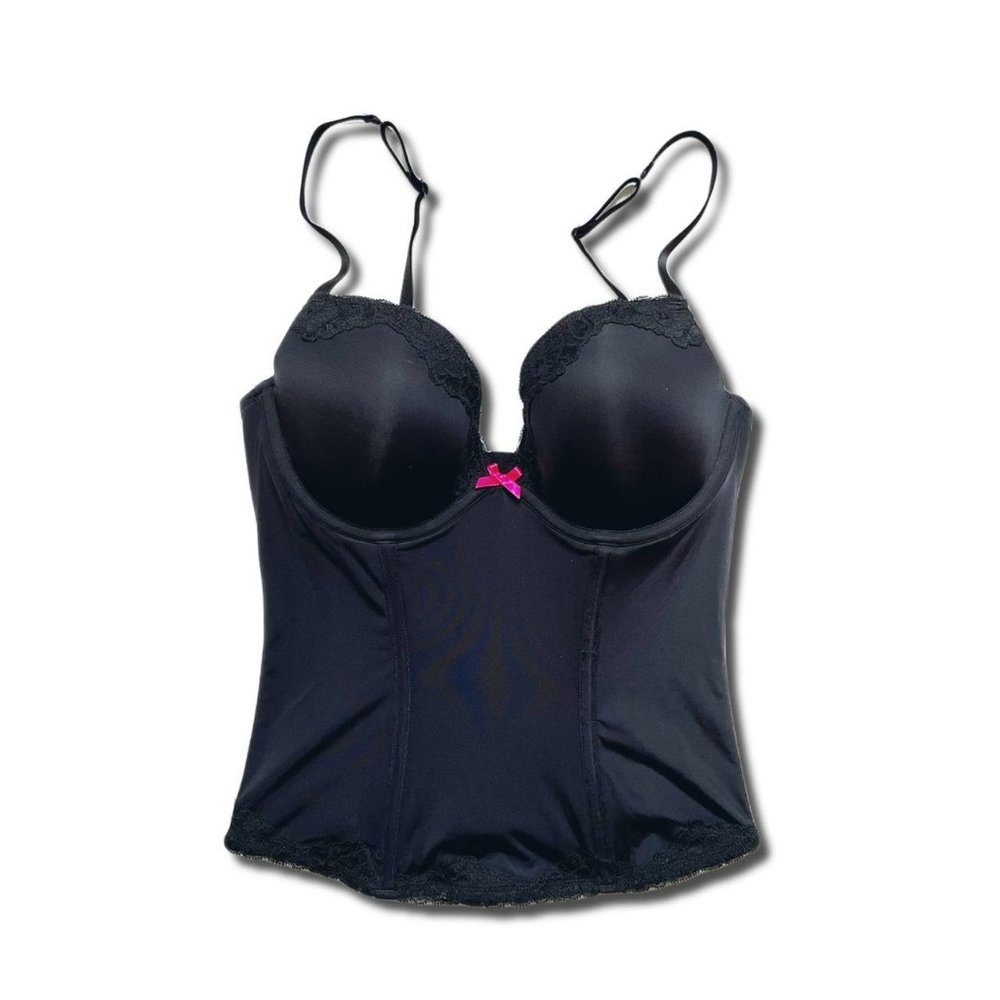 Minimalistic Black And Pink Lasenza Corset